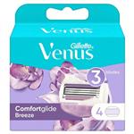 یدک 3 لبه خودتراش زنانه ونوس Venus مدل Breeze بسته 4 عددی