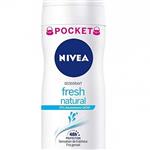 اسپری خوشبو کننده و ضد تعریق نیوا NIVEA مدل fresh natural حجم 100 میل