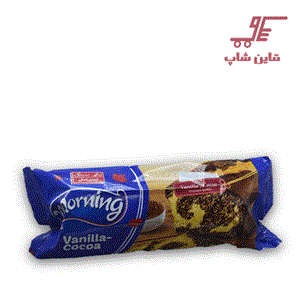 کیک صبحانه مورنینگ دو رنگ وانیلی کاکائویی شیرین عسل مقدار 100 گرم
