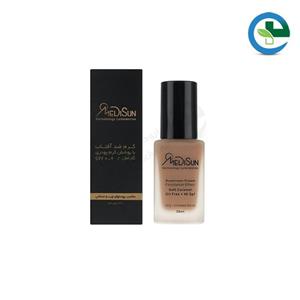 کرم پودر SPF40 فاقد چربی کارامل 30 میلی لیتر مدیسان  Medisun Oil Free SPF40 Foundation Soft Caramel 30ml