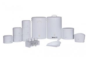 سرویس جهیزیه 18 پارچه ساده سفید در پلیمری بهاز کالا