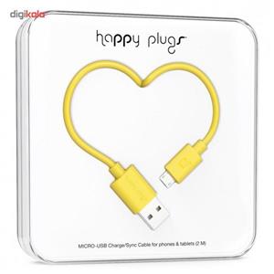 کابل یو اس بی به میکرو یو اس بی هپی پلاگ Happyplugs microUSB  To USB Deluxe Charge/Sync Cable