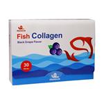 ساشه کلاژن طعم انگور سیاه Fish Collagen
