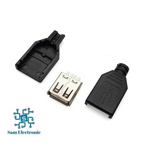 کانکتور USB A مادگی سیم خور