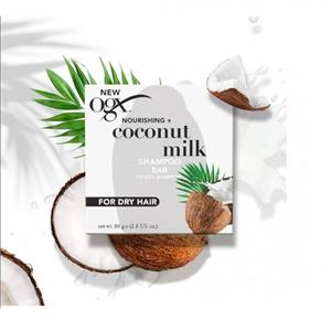 شامپو جامد او جی ایکس OGX مرطوب کننده شیر نارگیل مدل NourishingCoconut Milk وزن 80 گرم