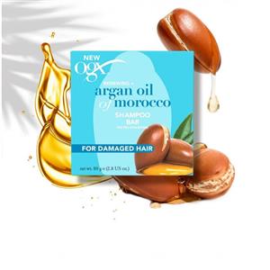 شامپو جامد او جی ایکس OGX آرگان مدل RenewingArgan Oil Of Morocco وزن 80 گرم