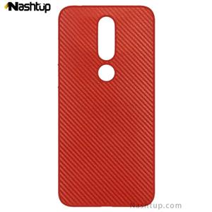 قاب ژله ای راه راه رنگ قرمز گوشی Nokia 6.1 Plus 