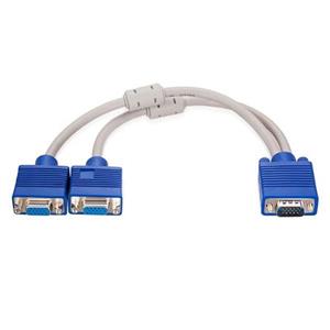 تبدیل کابل دار یک به دو VGA برند kingdom کد 6380