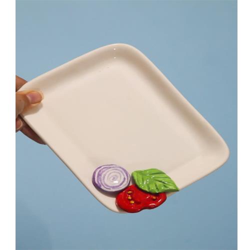 ظرف فانتزی گوجه و پیازچه و ریحان (عمده )