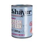 کنسرو غذای گربه استیک شایر با طعم گوشت بوقلمون Shayer Fresh Steak Turkey وزن 300 گرم