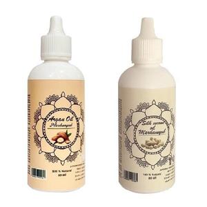 روغن صورت و بدن مرهم یاب مدل پیله ابریشم و آرگان حجم 80 میلی لیتر مجموعه 2 عددی