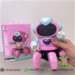 ربات موزیکال دخترانه متحرک مدل هشت پا  رنگ صورتی-BOT TOY PIONEER