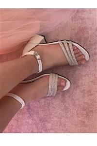 کفش پاشنه بلند مجلسی بچه گانه نگین دار نوک نوار برند Türkmen Shoes کد 1700726728 