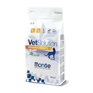 غذای خشک درمانی گربه مخصوص سنگ های استروویتی مونژ Monge VetSolution Urinary Struvite Feline وزن 1.5 کیلوگرم