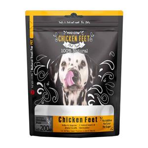 تشویقی سگ نژاد کوچک مدکاو با طعم پای مرغ Mad Cow Chicken Feet for Dogs وزن 200 گرم