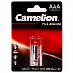 باتری آلکالاین نیم قلمی کملیون Plus Alkaline بسته 2 تایی اندازه AAA