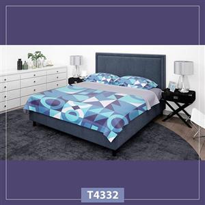 روتختی مدرن آبی با طرح هندسی کد T4332