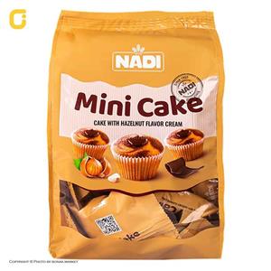 مینی کیک کاکائو وانیل با مغز کرم فندقی نادی وزن 240 گرمی