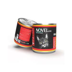 کنسرو پته گربه نوول با طعم مرغ و جگر Novel Pate With Chicken and Liver وزن 800 گرم