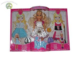 عروسک نانسی با دو تیپ لباس nancy doll famosa 