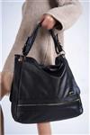 کیف دوشی نرم چرم مشکی زنانه برند Solo Bag کد 1701250274