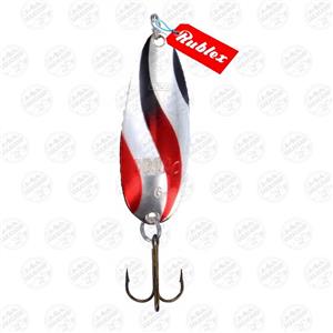 قاشقک ماهیگیری نقره ای مشکی قرمز روبلکس ۷۹ میلیمتر ۲۷ گرم RUBLEX ORLAC 9 ANR