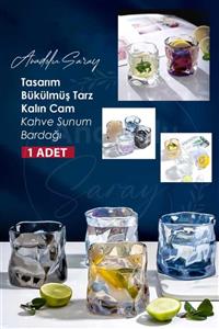 لیوان سرویس حرارت شیشه ای 1عدد کلفت طراحی مقاوم قهوه برند Anadolu Saray Çarşısı کد 1702879153 