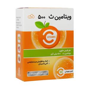 قرص جویدنی ویتامین ث 500 میل ویتوسان 30 عددی