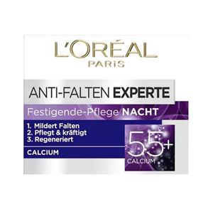 کرم شب ضد چروک  55 سال لورال Loreal مدل Wrinkle Expert حجم 50 میل