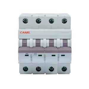 کلید مینیاتوری 25 آمپر چهار پل AC کانل C25-6KA-4P