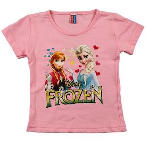 تی شرت دخترانه یاشار مدل Frozen کد DLGHT-T176 