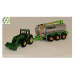 ماکت تراکتور Jhon deere Tractor with Tanker Orange 1/72 by Siku