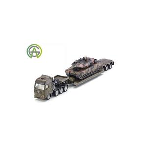 Man Low loader with tank 1/87 by Siku ماکت تریلی