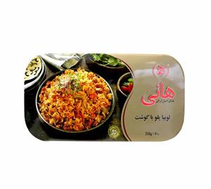 کنسرو لوبیا پلو با گوشت هانی 350 گرم