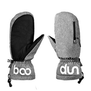 میتن اسکی و اسنوبرد BOODUN کد 1233 مردانه و زنانه زیب دار ضد آب طوسی