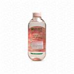 میسلار واتر پوست کدر و حساس گل رز گارنیر مدل ACQUA MICELLARE ILLUMINANTE ACQUA ROSE 400ML