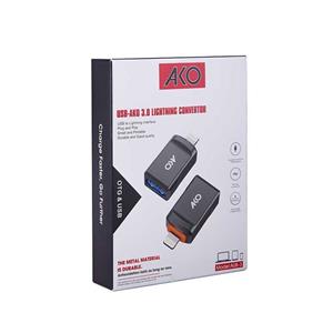 مبدل USB به Lightning آکو مدل AUB-3 کد 6502