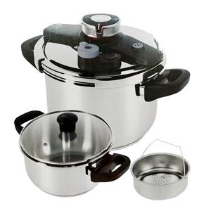 زودپز دوقلو روگازی 4 و 6 لیتری یونیک Unique