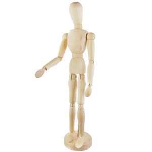 آدمک چوبی طراحی سایز 30 سانتیمتر (manikin male)