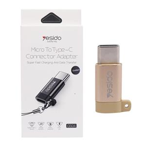تبدیل Micro USB به Type-C مدل Yesido GS04 ا Yesido GS04 MicroUSB To Type-C Adapter کد 5567