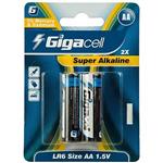 باتری قلمی گیگاسل مدل Super Alkaline – بسته 2 عددی ا Gigacell Super Alkaline AA Battery کد 2432