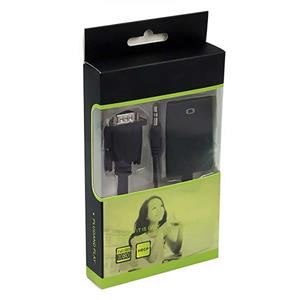 تبدیل وی جی ای به اچ دی ام آی پک سبز ا VGA TO HDMI ADAPTER کد 3536