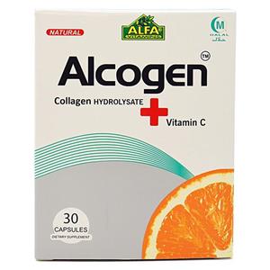 کپسول الکوژن کلاژن با ویتامین Alcogenvitamin C الفا Alfa 