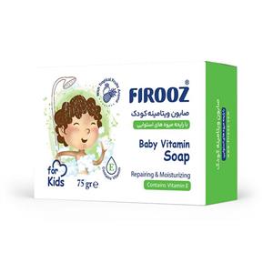 صابون ویتامینه کودک فیروز مدل میوه های استوایی وزن 75 گرم
