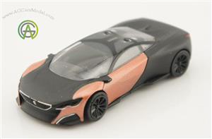 Peugeot Concept car Onyx Black/Gold  1/64 by Norev ماکت ماشین پژو 