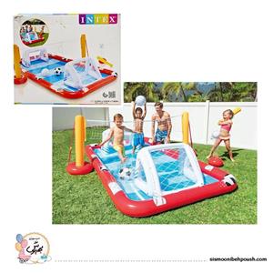 استخر بادی و پارک بازی فوتبال اینتکس(intex)سایز3.25m*2.65m*1.02m