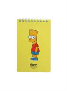 دفتر یادداشت 80 برگ الیپون سایز 15×10 طرح Simpsons