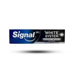 خمیردندان زغالی سیگنال مدل وایت سیستم White System حجم 75 میل