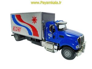 Van Transportation Truck Blue 1/50 by KDW ماکت تریلی حمل بار 