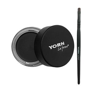 خط چشم ژله ای کاسه ای یورن رنگ  مشکی دودی براق Yorn La Forme  Smoke Gel Eyeliner